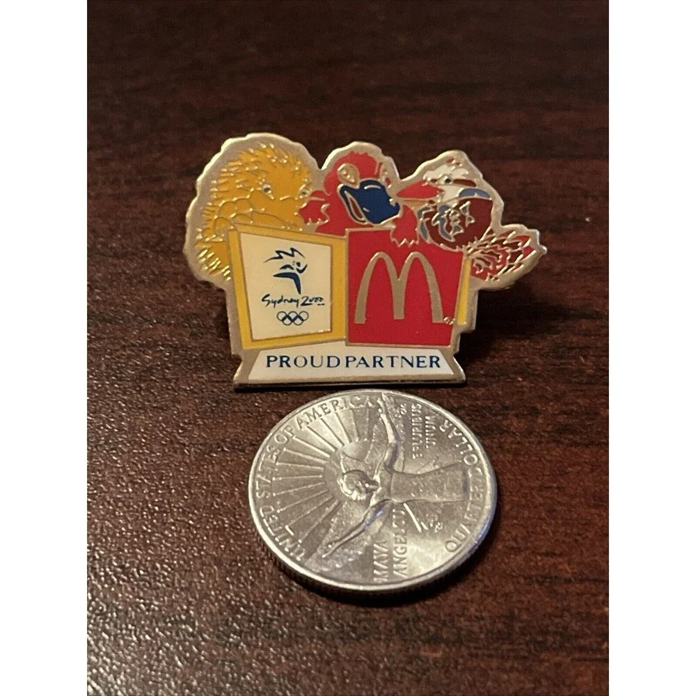 McDonald’s 2000 Sydney‎ Olympics Mascot Pin Sid Millie Olly Employee Lapel Pin